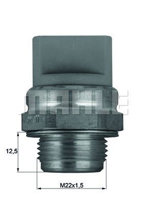 Temperaturswitch, kylarfläkt Mahle Behr TSW 11 MAHLE