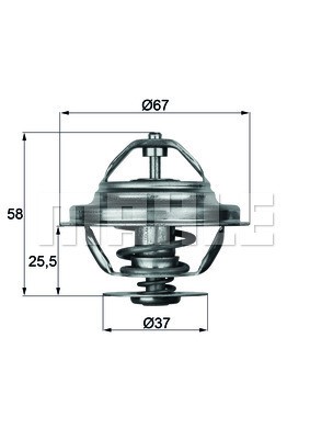 Termostat, kylvätska Mahle Behr TX 20 80D MAHLE
