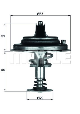 Termostat, kylvätska Mahle Behr TX 26 80D1 MAHLE