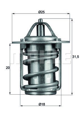 Termostat, kylvätska Mahle Behr TX 6 83 MAHLE