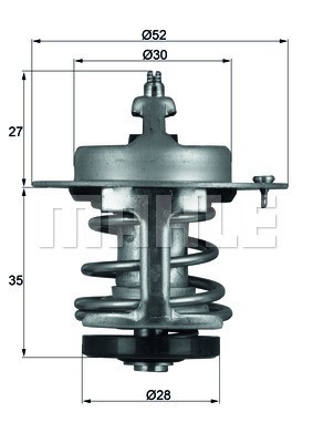 Termostat, kylvätska Mahle Behr TX 69 79 MAHLE