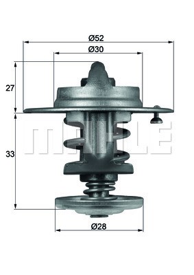 Termostat, kylvätska Mahle Behr TX 80 83 MAHLE