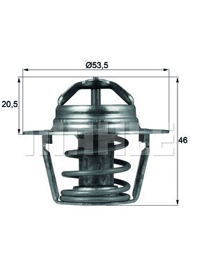 Termostat, kylvätska Mahle Behr TX 91 89D MAHLE