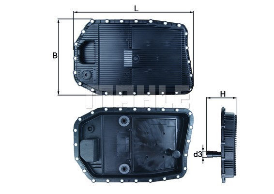 Oljetråg, automatväxellåda Knecht HX 154 KNECHT