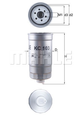 Bränslefilter Knecht KC 103 KNECHT