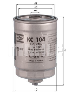 Bränslefilter Knecht KC 104 KNECHT
