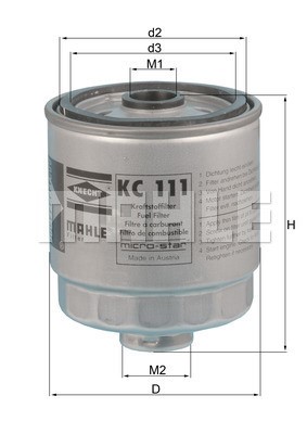 Bränslefilter Knecht KC 111 KNECHT