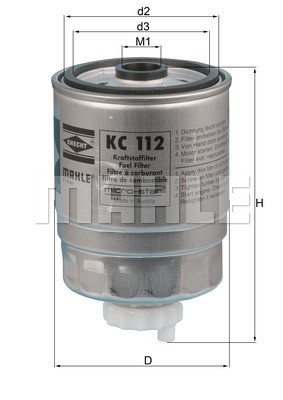 Bränslefilter Knecht KC 112 KNECHT