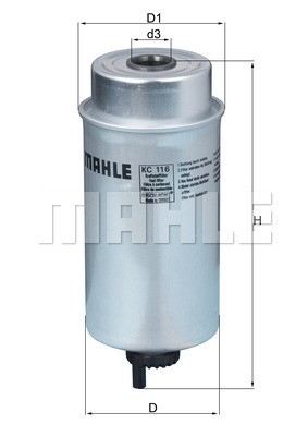 Bränslefilter Knecht KC 116 KNECHT