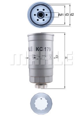 Bränslefilter Knecht KC 179 KNECHT Bränslefilter Knecht KC 179 KNECHT