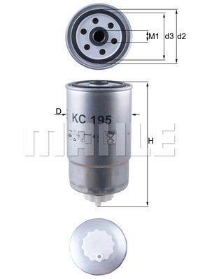 Bränslefilter Knecht KC 195 KNECHT