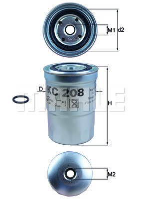 Bränslefilter Knecht KC 208 KNECHT