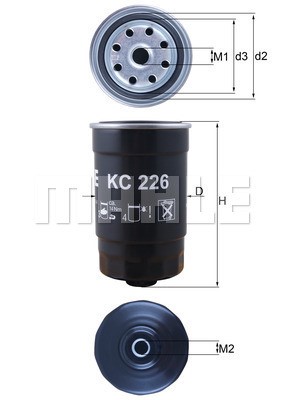 Bränslefilter Knecht KC 226 KNECHT