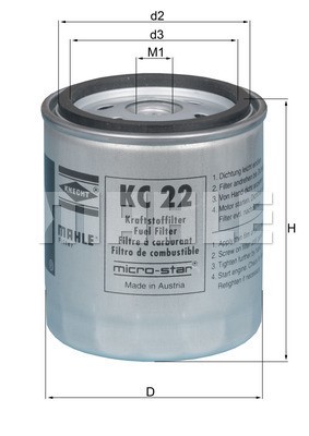 Bränslefilter Knecht KC 22 KNECHT