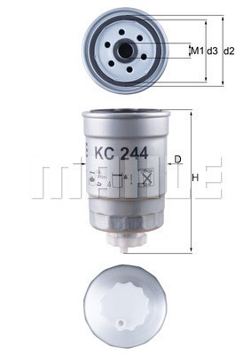 Bränslefilter Knecht KC 244 KNECHT