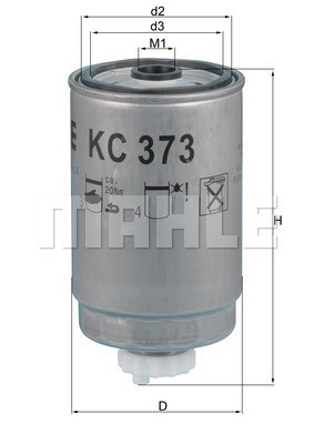 Bränslefilter Knecht KC 373 KNECHT