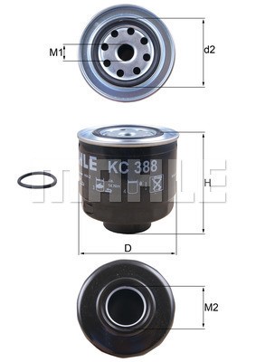 Bränslefilter Knecht KC 388D KNECHT