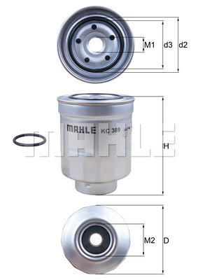 Bränslefilter Knecht KC 389D KNECHT