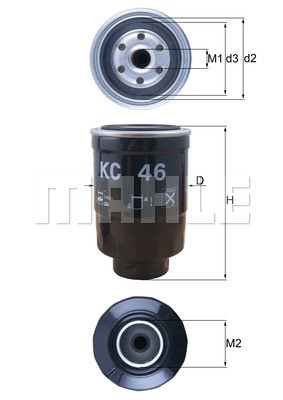 Bränslefilter Knecht KC 46 KNECHT
