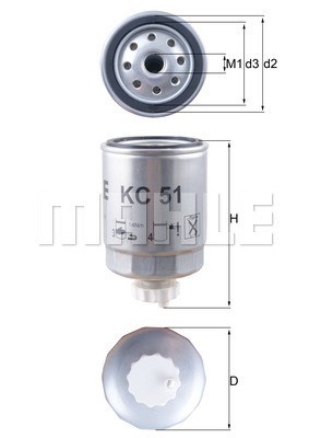 Bränslefilter Knecht KC 51 KNECHT