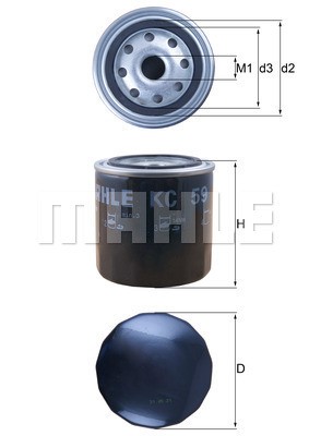 Bränslefilter Knecht KC 59 KNECHT