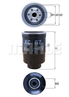 Bränslefilter Knecht KC 67 KNECHT