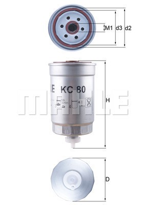 Bränslefilter Knecht KC 80 KNECHT
