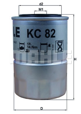 Bränslefilter Knecht KC 82D KNECHT