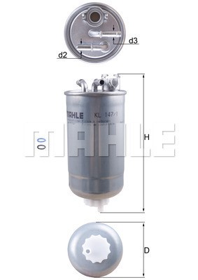 Bränslefilter Knecht KL 147/1D KNECHT