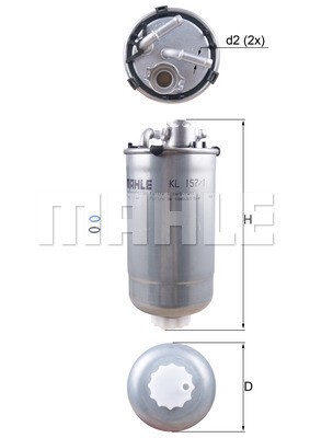 Bränslefilter Knecht KL 157/1D KNECHT
