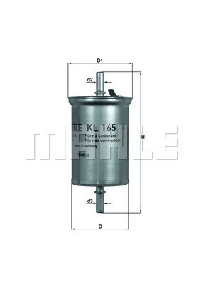 Bränslefilter Knecht KL 165 KNECHT