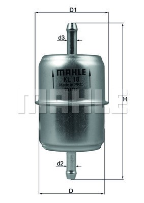 Bränslefilter Knecht KL 18 OF KNECHT Bränslefilter Knecht KL 18 OF KNECHT
