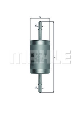 Bränslefilter Knecht KL 181 KNECHT