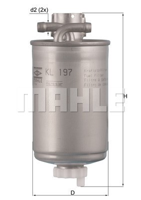 Bränslefilter Knecht KL 197 KNECHT