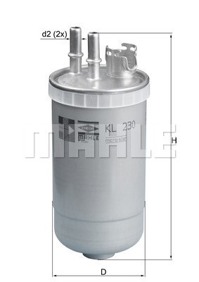 Bränslefilter Knecht KL 230 KNECHT