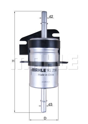 Bränslefilter Knecht KL 238 KNECHT