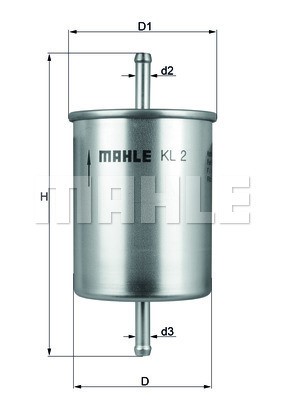 Bränslefilter Knecht KL 2 KNECHT