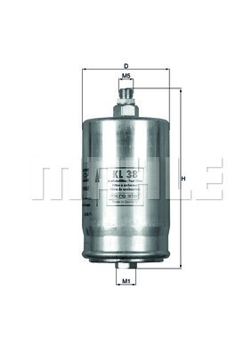 Bränslefilter Knecht KL 38 KNECHT