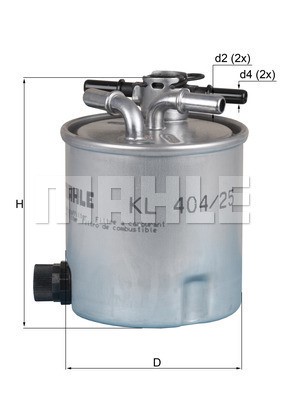 Bränslefilter Knecht KL 404/25 KNECHT