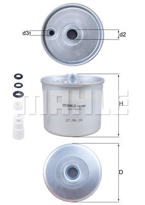 Bränslefilter Knecht KL 468 KNECHT