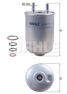 Bränslefilter Knecht KL 485/5D KNECHT