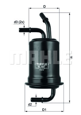 Bränslefilter Knecht KL 487 KNECHT