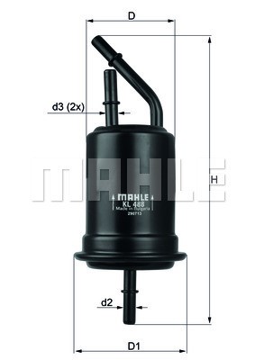 Bränslefilter Knecht KL 488 KNECHT