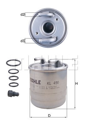 Bränslefilter Knecht KL 490D KNECHT