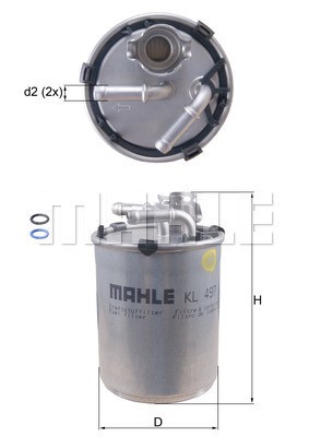 Bränslefilter Knecht KL 497D KNECHT