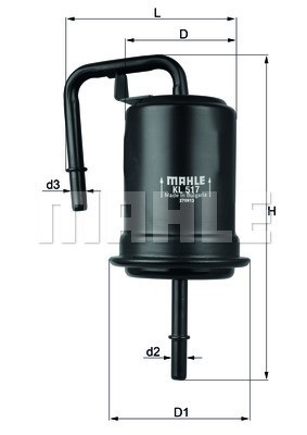 Bränslefilter Knecht KL 517 KNECHT