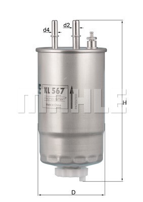 Bränslefilter Knecht KL 567 KNECHT