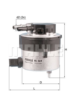 Bränslefilter Knecht KL 569 KNECHT