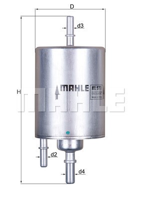 Bränslefilter Knecht KL 571 KNECHT