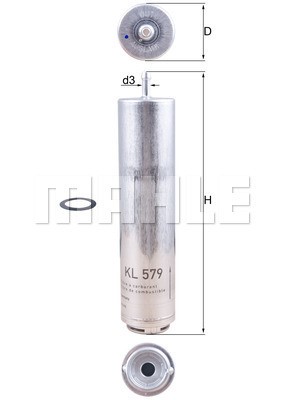 Bränslefilter Knecht KL 579D KNECHT